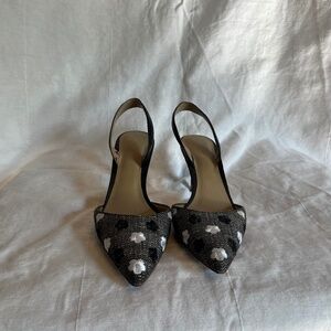 Floral Kitten Heel